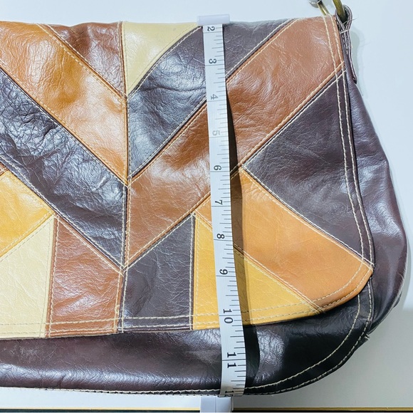 Global Design Concepts Vintage Women’s Leather Patchwork Crossbody Purse♦️ - Picture 8 of 13